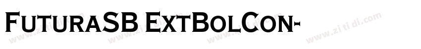 FuturaSB ExtBolCon字体转换